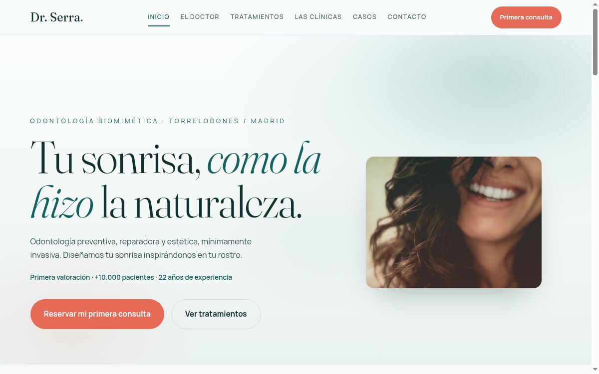 Web de ejemplo: Clínica Dental Dr. Ricardo Serra